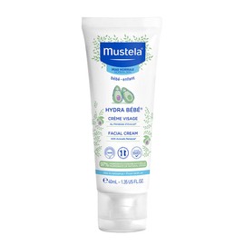 Mustela Hydra Bebe Face Cream – Daily Baby Moisturizer with Natural Avocado, Jojoba Oil & Shea Butter - 1.35 fl. oz. - Packaging may vary