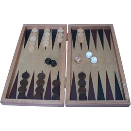 Gamekeepers Cottage gifts Post Box Wooden Backgammon Pub Set In Magnetic Box & FREE ENGRAVING 287