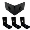 Sutfmwe 4 Pcs Black Metal Corner Protector, Decorative Right Angle