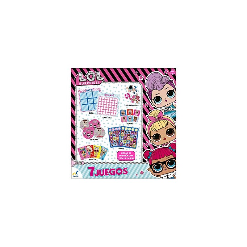 Novelty Corp JCA-2804 Set de Juegos 7 en 1 LOL
