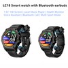 LC18 Smart Watch with Earbuds 1.53 Inch Round Smartwatch Built-in