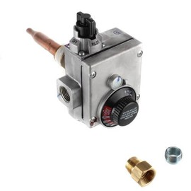 White Rodgers 37C73U-172 Gas Water Heater Ctl, For Nat Gas Only, 1/2" N.P.T. Inlet, 1/2" Inv Flare Outlet