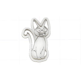 Doughboy's Attic 3D Printed Cookie Cutter Inspired by Studio Ghibli Kikis delivery Service GiGi, Green