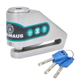 Magmaus® MBL01 [Never-Rust] Disc Brake Lock - [High Security] [304 Stainless Steel] - Weatherproof - Reminder Cable - Suitable for Motorcycles, Mopeds, Bikes