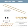 2 Pack Heavy Duty 1 Inch Diameter Single Curtain Rods