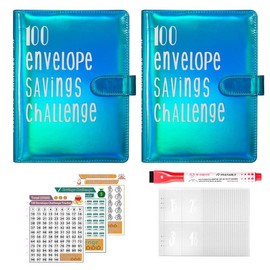 100 Envelope Money Saving Challenge  Budget Binder with Cash Envelopes | Upgraded Finance Organizer for Savings Goals | Personal Finance & Budgeting Hack #MoneySavingChallenge #BudgetGoals #FinancialOrganizer:_2pcs golden