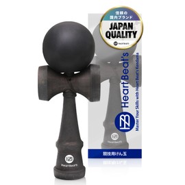 【Monochrome Color Determines the Technique for Competitive Kendama】Kendama Sword Ball Kendama Matt Paint Mystical Monochrome All Black [Heart Beat’s]