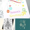 HLIWS 12 Pieces Reusable Christmas Painting Stencils,Plastic Drawing Painting Stencil,Drawing