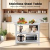 Stainless Steel Prep Table 36 x 14 inch, Heavy Duty