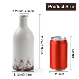 eYotto Ceramic Vase Handmade Rustic Vases for Shelf & Table - Modern Ceramic Farmhouse Decoration for Living Room, Bedroom, Kitchen, Office Elegant Design