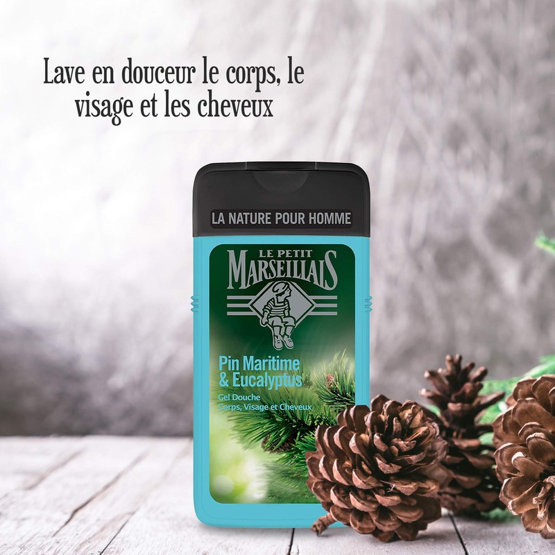 3er-Pack Le Petit Marseillais Duschgel mit Pinien und Eucalyptus