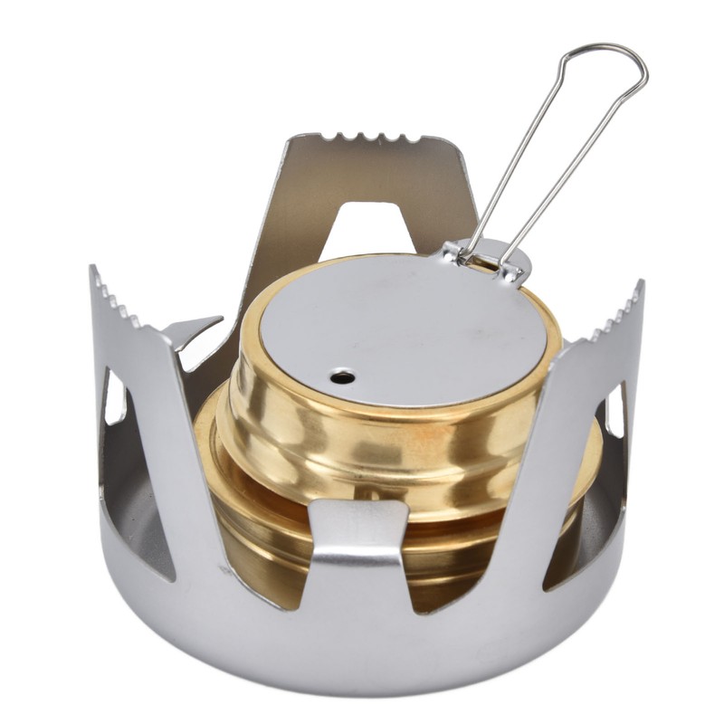 Camping Stove Windproof Vaporizable Portable Liquid Spirit Stove with Stand