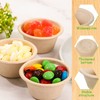 200 Natural Bagasse Fiber Cups Disposable Food Cup Sugarcane Fiber