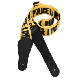 MOUMOUTEN Guitar Strap, Electric Guitar Webbing, Adjustable Guitar Strap, Universal, Thick, Wide, Stylish, Yellow, Adjustable Leather Ends, Stable and Not Curly, Musical Instrument Accessories