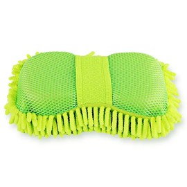 Microfiber Car Wash Sponge for Vehicle Cleaning – Hand Strap Design for Exterior, Glass, Wheels & Interior Detailing