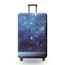 Anawakia Suitcase Cover Elastic Suitcase Protective Cover Luggage Cover Travel Suitcase Cover Suitcase Protector Luggage Cover Luggage Cover Cosmic Starry Sky Pattern, Blue B
