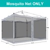 Canopy Mosquito Net for 10x10 Pop up Canopy Gazebo Tent,