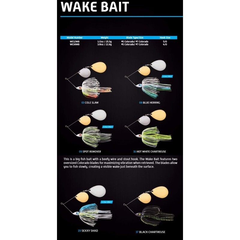 WAR EAGLE Wakebait 1/2 Oz We12Wb-19