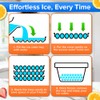 Emporio Kitchen Round Ice Cube Tray with Lid and Bin