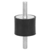4pcs M6 Anti-Vibration Rubber Isolator Mounts with 2 Threaded Studs