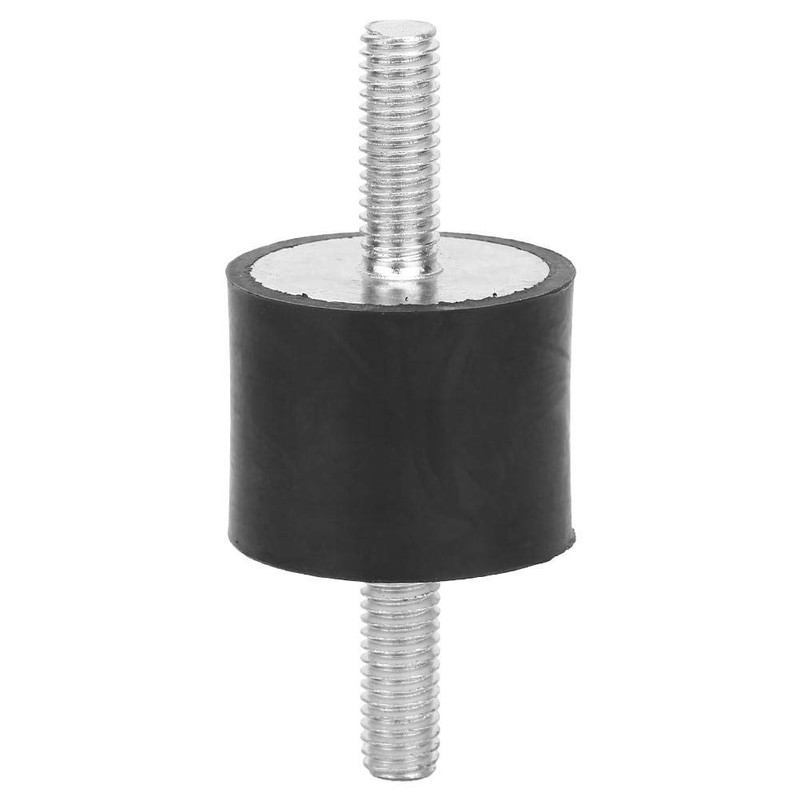 4pcs M6 Anti-Vibration Rubber Isolator Mounts with 2 Threaded Studs