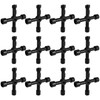 Kandishiex 12PCS 4 in 1 Meter Box Key, Universal Cross