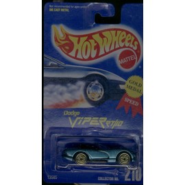 Hot Wheels Metalflake Green Dodge Viper RT/10 #210 Gold Medal Gold Ultra Hots 1:64 Scale