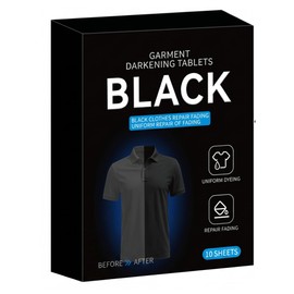 Tinte Negro Para Ropa, 10 Piezas De Tabletas De Tinte Para Telas Negras - Versátil Para Ropa Y Manualidades Bricolaje |.4, 33x5, 51 pulgadas