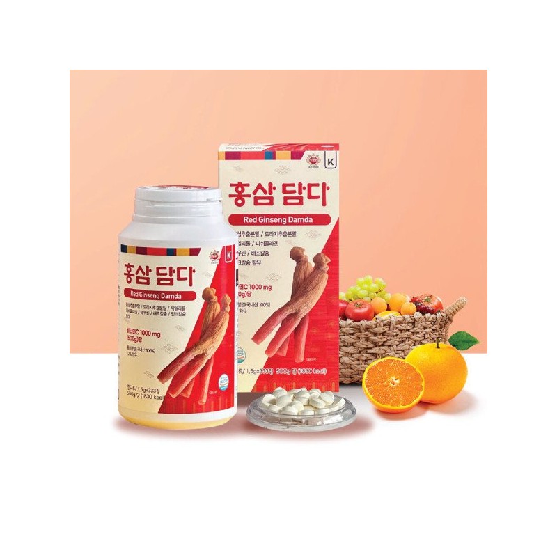 트리코리아 홍삼담다 333정 홍삼추출물 비타민C 타우린 칼슘 Trikorea Red Ginseng