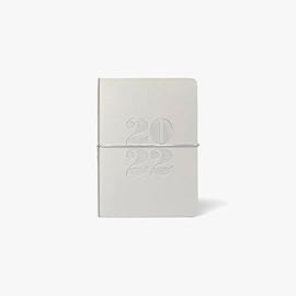 Paperchase A6 Silver Deboss Diary 2022, Daily Planner