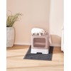Medario Cat Litter Box with X-Large Litter Mat and Scoop,