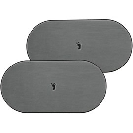 EvaTeak 9""X18"" Anti-Slip Marine Boat Bench SEAT Pads 2 Pack Gray, Medium, S918G