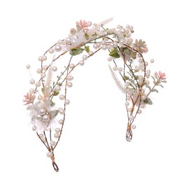 Diadema de Flores, Tocado de Flores, Tocado Floral para Novia, Tiara, Accesorios para El Cabello para Mujer, de Boda, Diadema, Accesorios para El Cabello de Boda