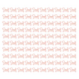 100PCS Paper Clips Cute Cartoon Irregular Shape Paper Clip for Scrapbook Paperwork Red Dog Shape