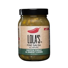 Lola's Fine Hot Sauce - Hatch Chile & Sweet Corn Fine Salsa | All-Natural, Gluten-Free, Non-GMO, Plant-Based, Keto, Low Sodium | Created with Hatch Chilies and Iowa Sweet Corn