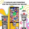 Capsule Vending Machine Round 500 pcs 2 inch - Gumball