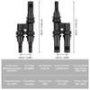 URAQT Solar Panel Connector, 1 Pair 2 to 1 T