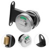 Operitacx Bathroom Lock with Green Red Indicator Stainless Steel Latch