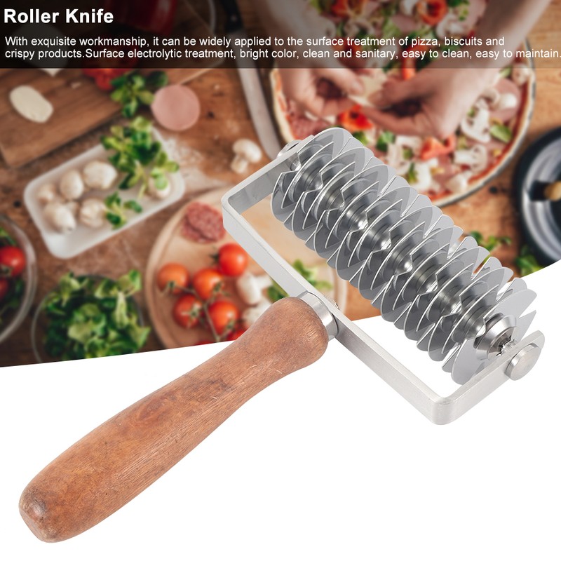 Household Stainless Steel Roller Knife Dough Lattice Roller Cutter Kitchen