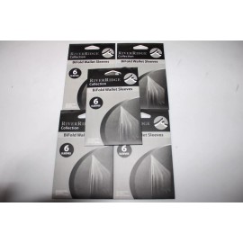 River Ridge Bifold Wallet Vertical Vinyl 6 Window Inserts Sleeves 5 Packages