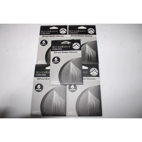 River Ridge Bifold Wallet Vertical Vinyl 6 Window Inserts Sleeves