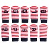 10 Pack Golf Iron Headcovers Stripe Pattern with Iron Headcovers