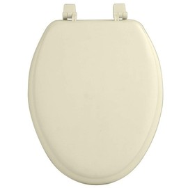 PrimeHome Collection Elite 19 Inch Soft Elongated Vinyl Toilet Seat - Bone