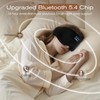 MUSICOZY BambooCotton Sleep Mask Headphone with Dual Removable 3D Eye