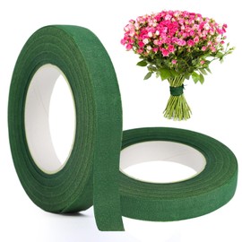 LTMMC 2 Rolls Florist Tape Green Floral Tape, Flower Arranging Accessories for Stem Wrapping and Floral Arrangements