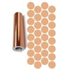 Dots Round Vinyl Color Coded Inventory Label Chrome Rose Gold
