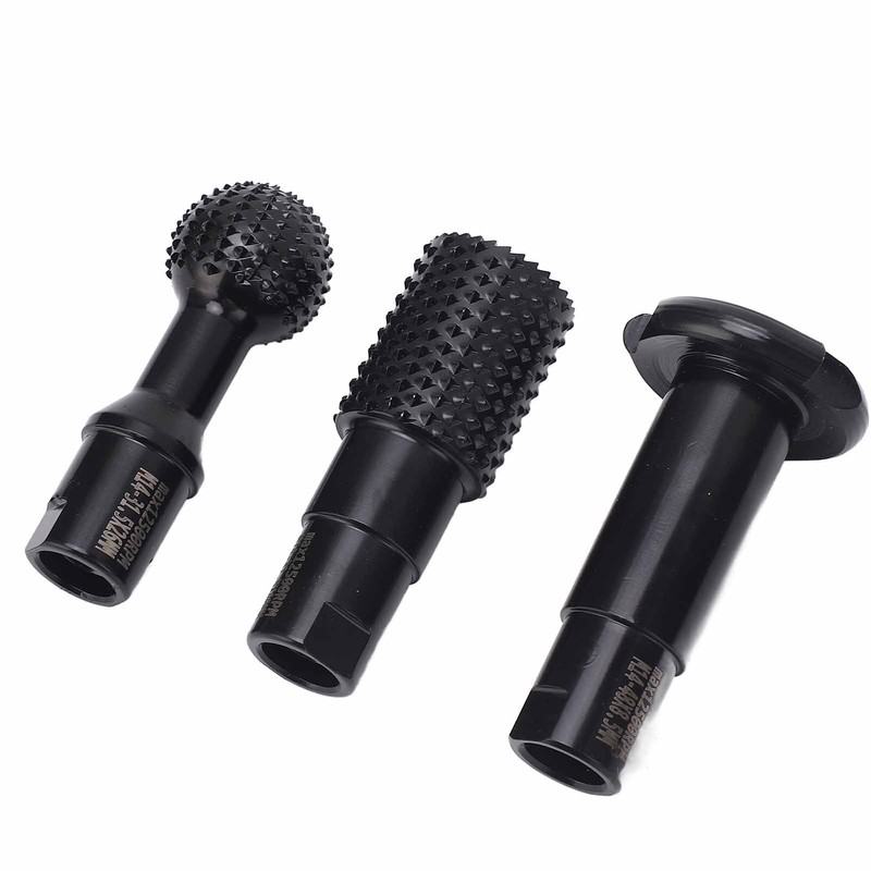 3Pcs Rotary Burr Set M14 Rotary File Wood Carving Burrs