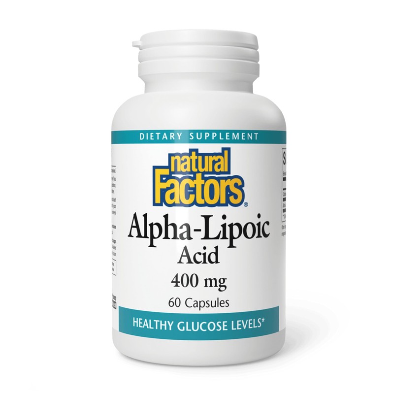 Natural Factors Alpha-Lipoic Acid 400 mg 60 Capsules