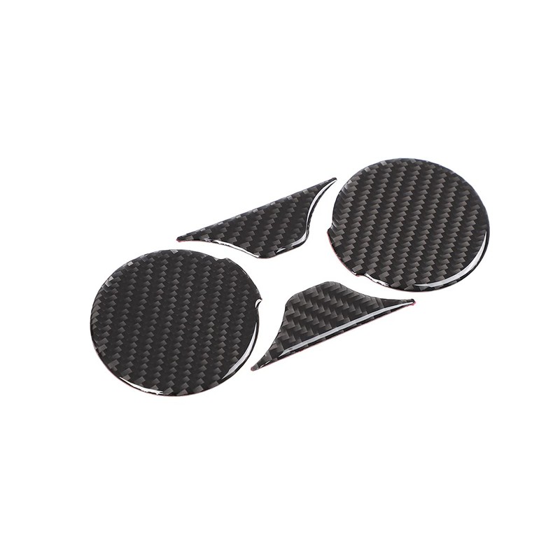 Soft Carbon fiber Car Central Control Water Cup Holder Coaster