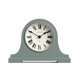 NEWGATE Clocks® Broadway mantel clock | Classic Napoleon’s hat design | Asparagus green | Roman numerals | Traditional style for desk, table, shelf or bedside